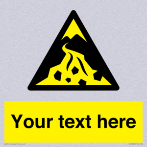 Custom Warning: Debris flow zone